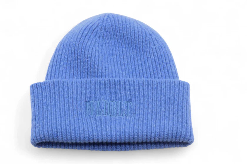 WILDBLUT® Mütze Blau - 100% Merinowolle