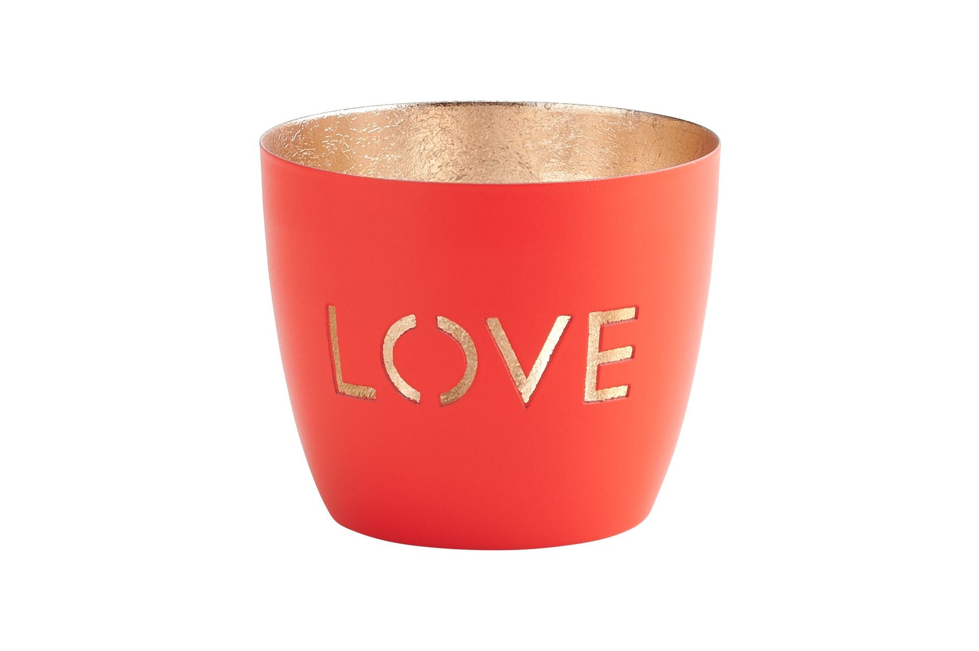 Madras, Windlicht, M, Motiv: Love