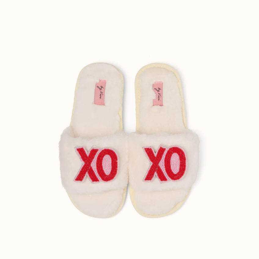 Broschenpaar für Slipper: XOXO