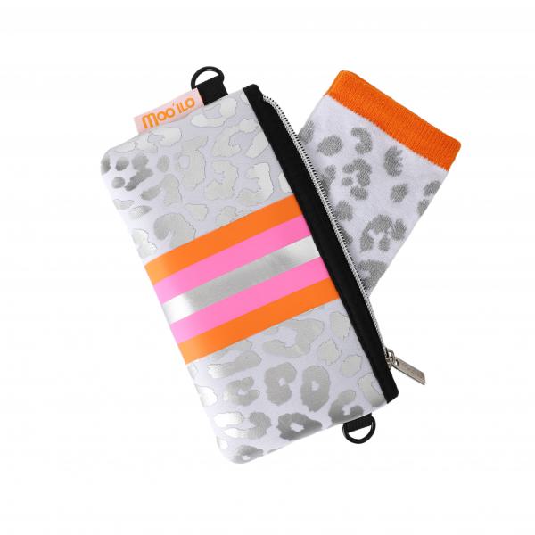 Socken Leo Weiß Silber - Leo Clutch